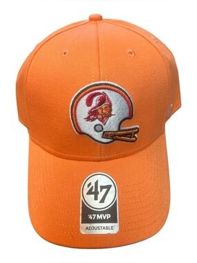 '47 Tampa bay Orange Baseball-Style Cap with Embroidered Helmet Logo